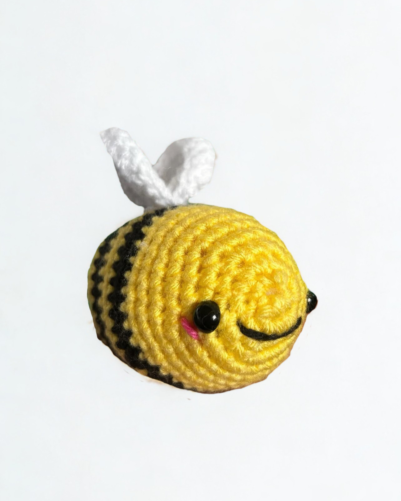 Crochet stuffed bumble bee